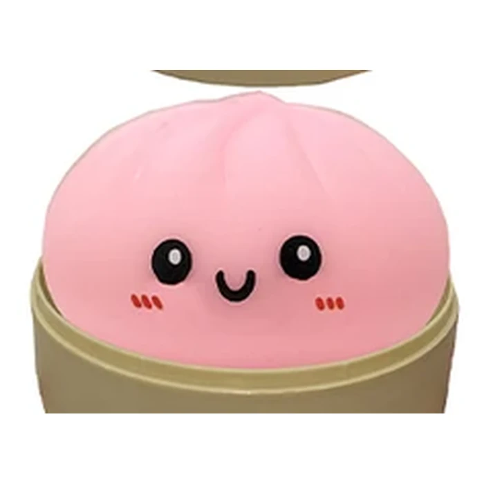 Guimauve, le squishy bao rose poudré au visage souriant